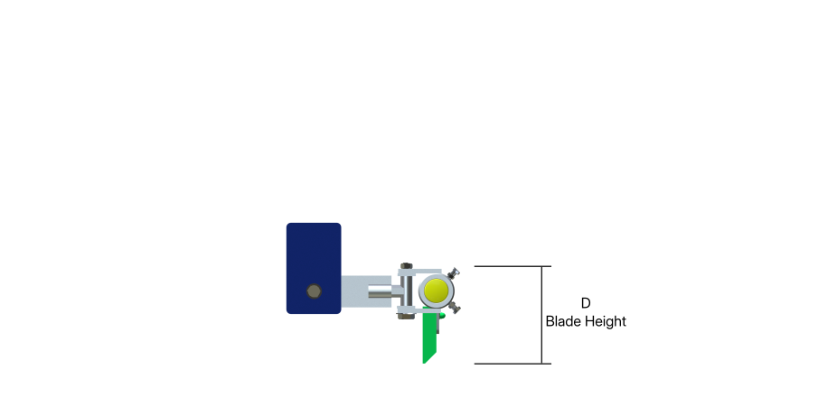 Diagonal Scraper Side View