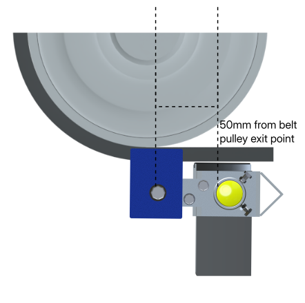 Parabolic Scraper Installation Side View