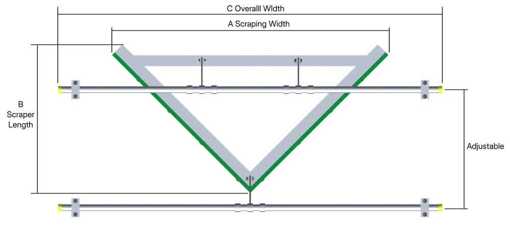 Plough Scraper Front View
