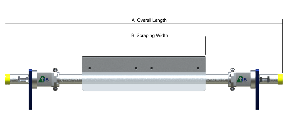 Standard Bar Scraper Front View