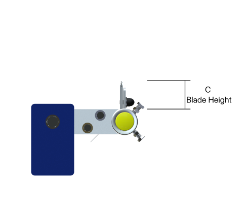 Standard Bar Scraper Side View