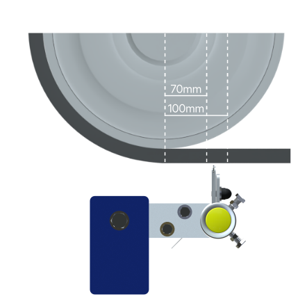 Standard Bar Scraper Installation Side View